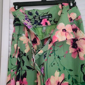 New York & Company Green/Multi Floral *NEVER WORN* Palazzo Pant Size 0